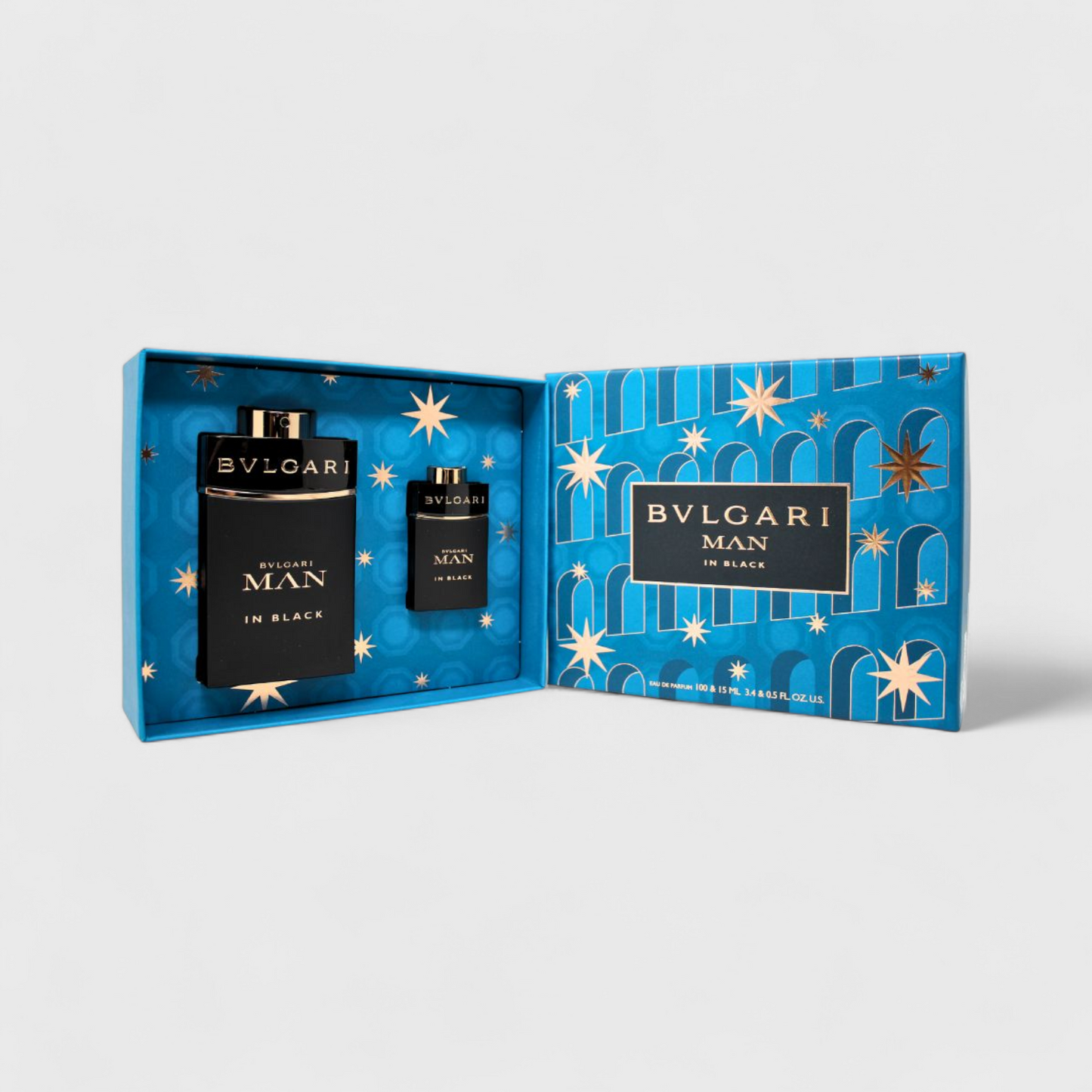 Bvlgari Man In Black Set De 2 Pz Con Miniatura Para Hombre 100 mL