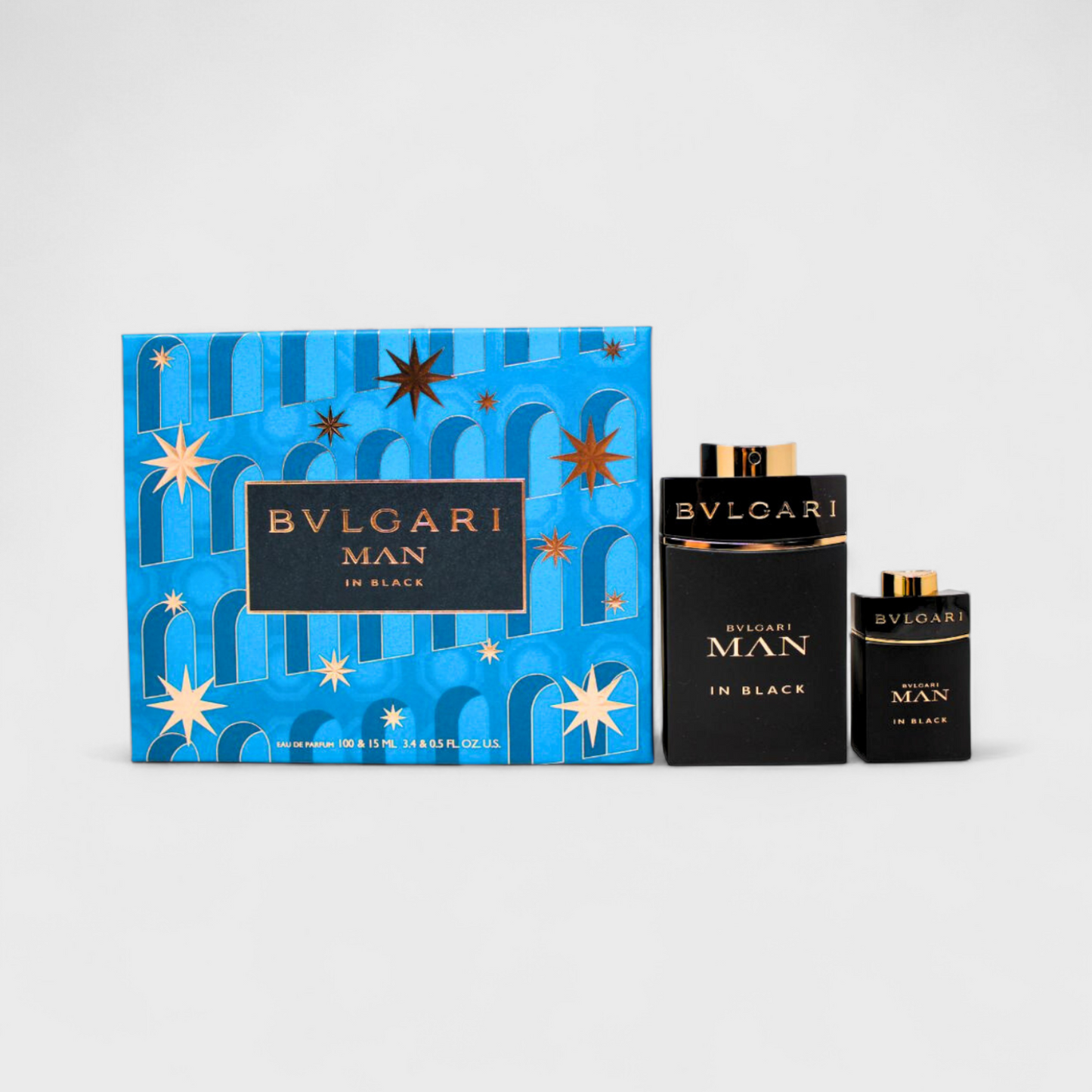 Bvlgari Man In Black Set De 2 Pz Con Miniatura Para Hombre 100 mL