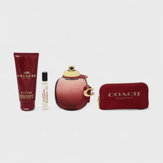 COACH WILD ROSE 4 PC SET DAMA
