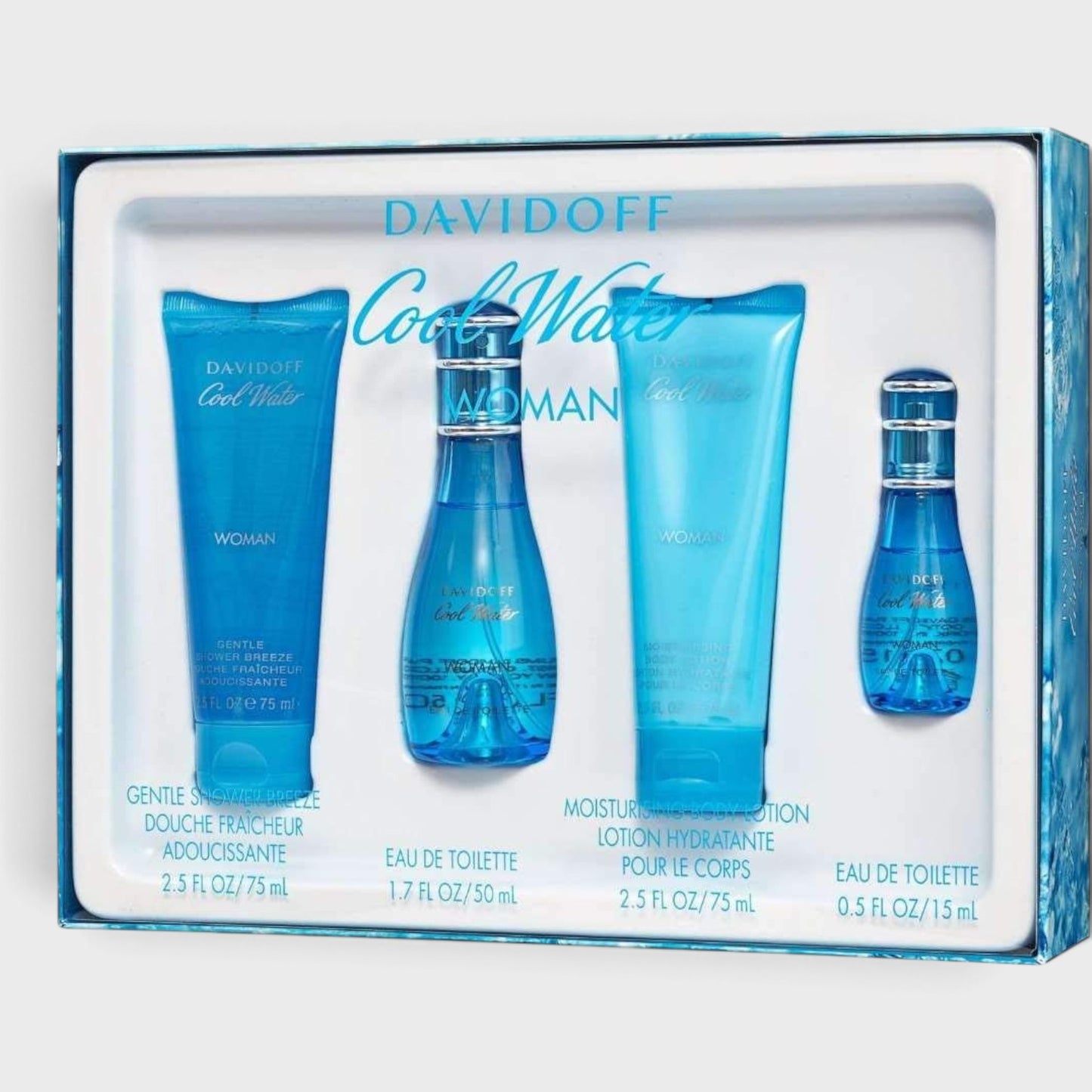Davidoff Cool Water 4 Pz Para Mujer