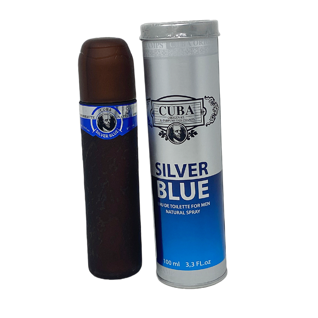 Sohrelia Perfumeria_Cuba Cuba Silver Blue Eau De Toilette 100 Ml Para Hombre