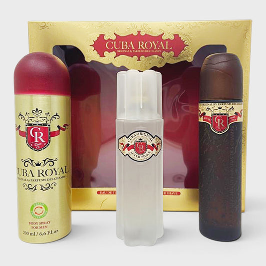 Set Cuba Cuba Royal 3 Pz Para Hombre