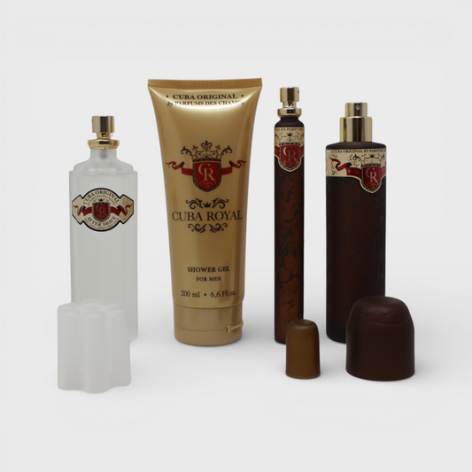 Cuba Cuba Royal (100 Ml + 35 Ml + After Shave 100 Ml + Shower Gel 200 Ml) 4 Pz Para Hombre