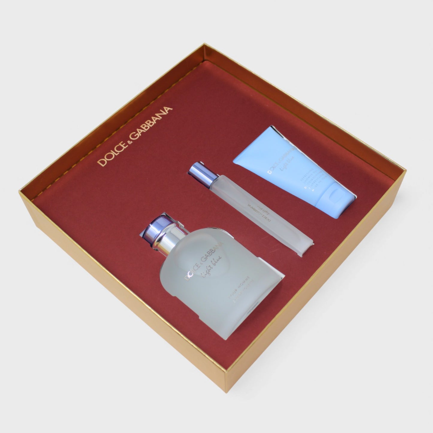 Dolce & Gabbana Light Blue (Con Mini) 3 Pz Para Hombre