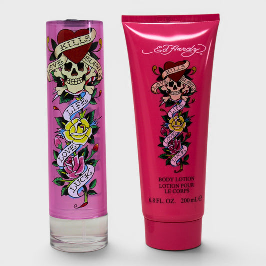 Christian Audigier Ed Hardy 2 Pz Para Mujer