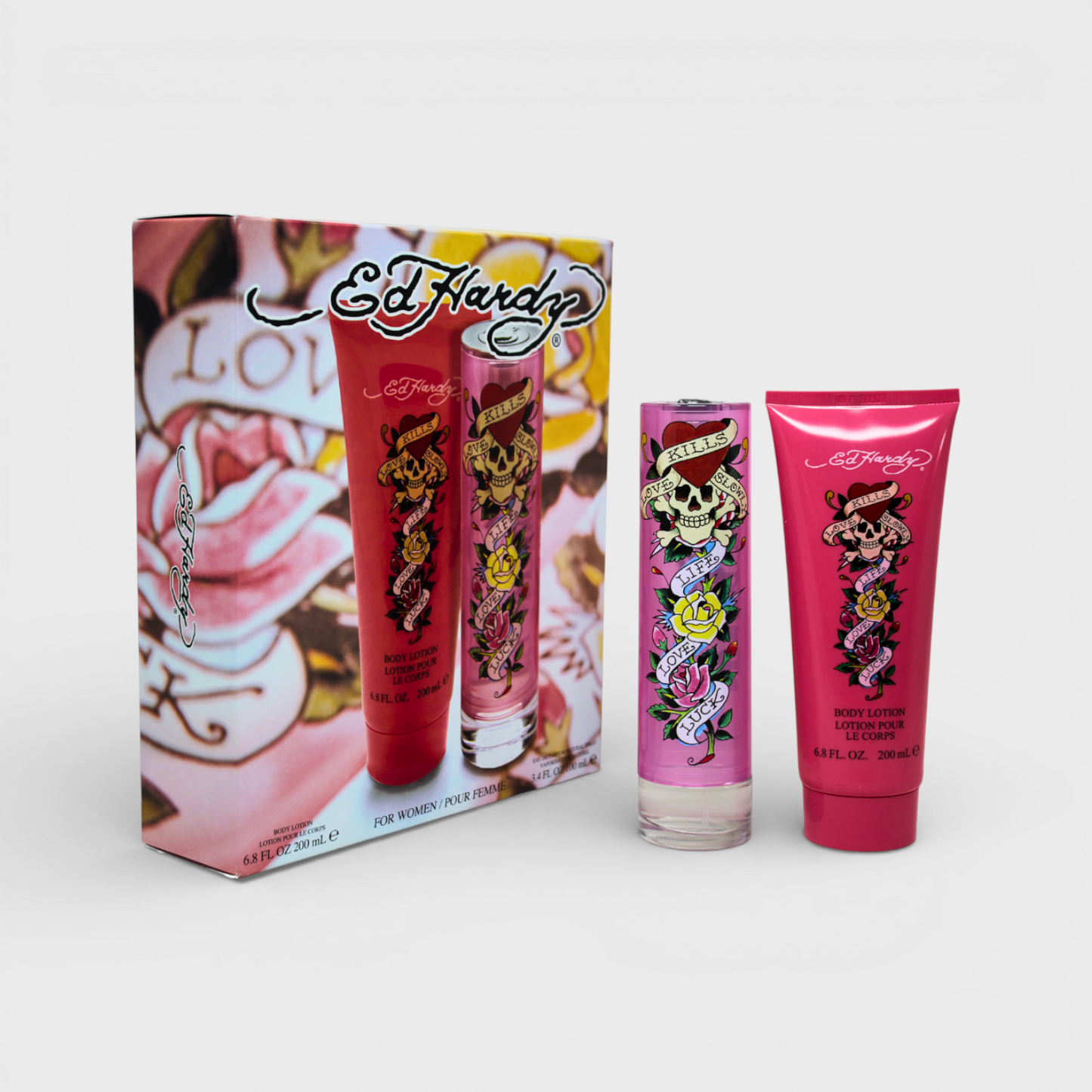 Christian Audigier Ed Hardy 2 Pz Para Mujer