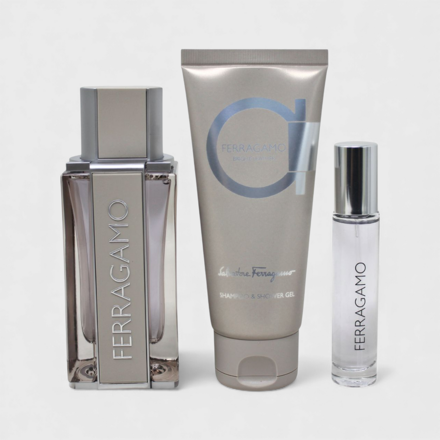 Set eau de toilette Ferragamo Bright Leather para hombre 100 mL