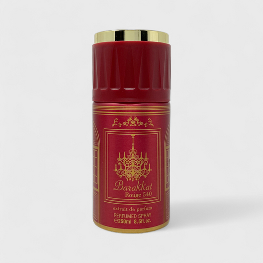Body Spray Fragrance World Barakkat Rouge 540 Extrait 250 Ml