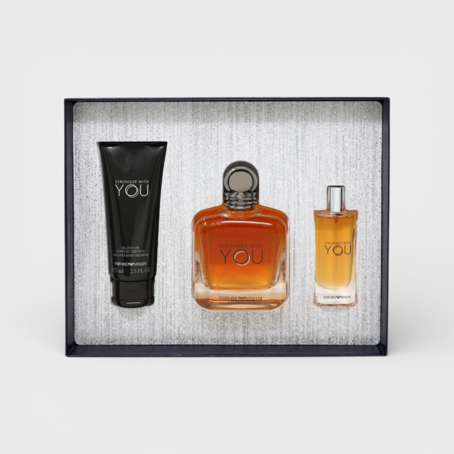G. Armani Stronger With You (100 Ml + 15 Ml + Sg 75 Ml) 3 Pz Para Hombre