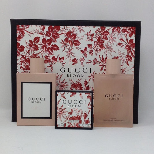 Set Gucci Bloom (Sp) 3 Pz Para Mujer