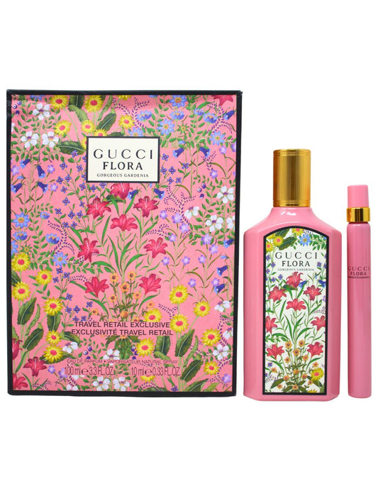 Sohrelia Perfumeria_Gucci Flora Gorgeous Gardenia Edp Set De 2 Pz Con Mini Mujer 100 mL