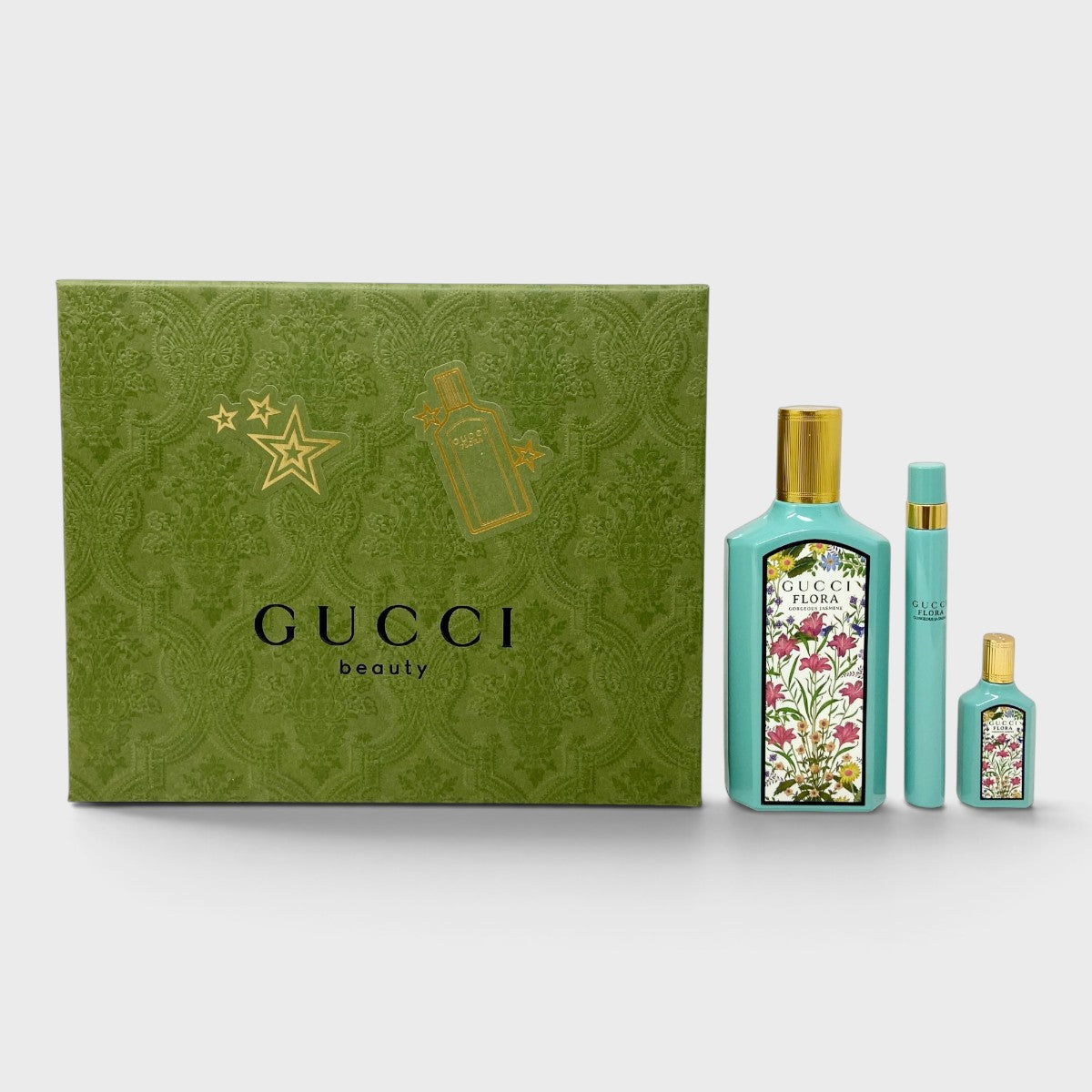 Gucci Flora Gorgeous Jasmine 3 Pz Para Mujer