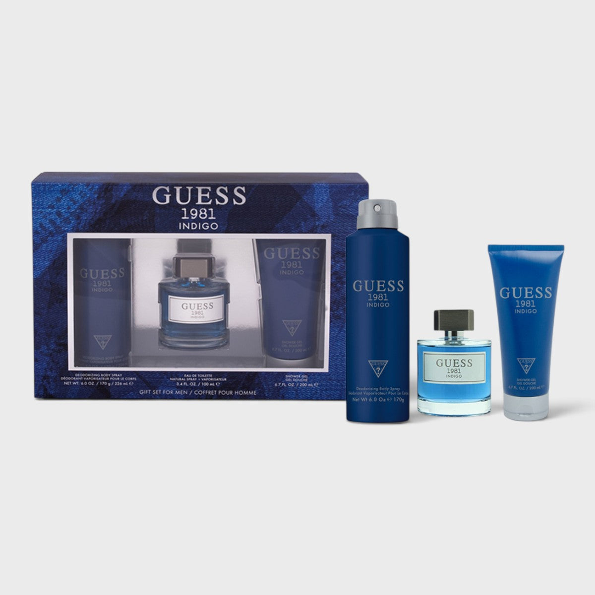 Guess 1981 Indigo 3 pz para hombre