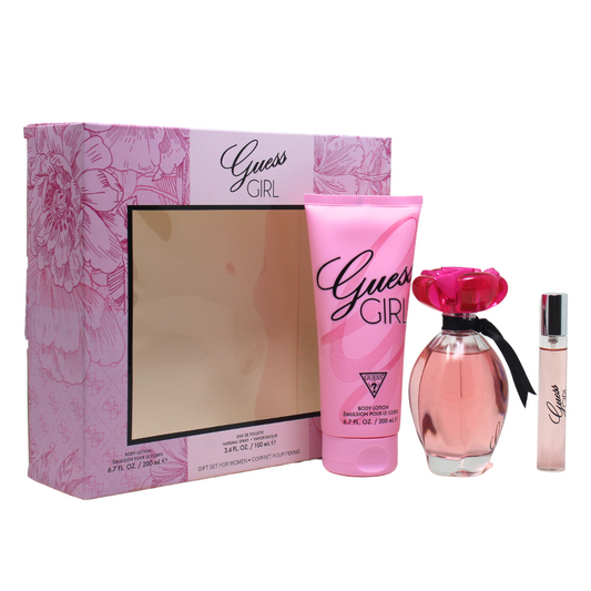 Sohrelia Perfumeria_Guess Girl Set De 3 Pz Con Mini Para Mujer