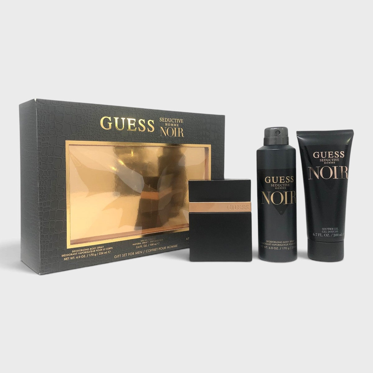Guess Seductive Noir 3 Pz Para Hombre