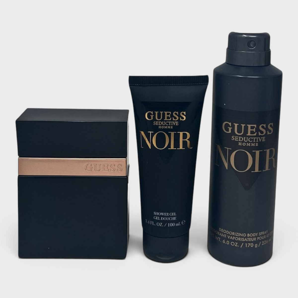 Guess Seductive Noir 4 Pz Para Hombre