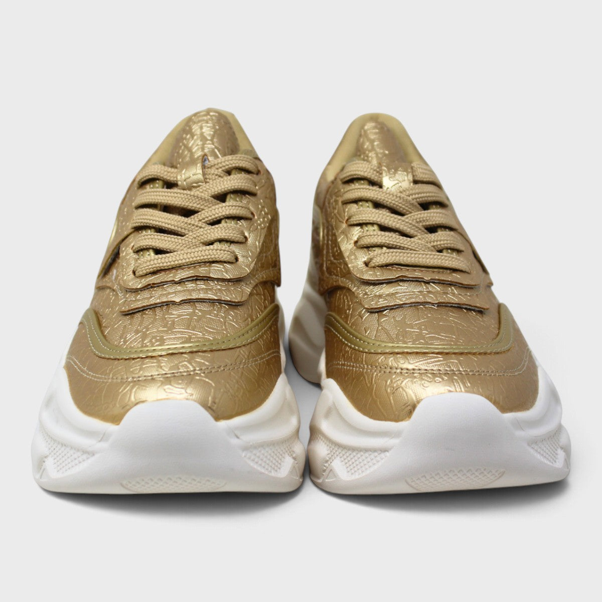 Tenis Platini Casual Gold Para Mujer