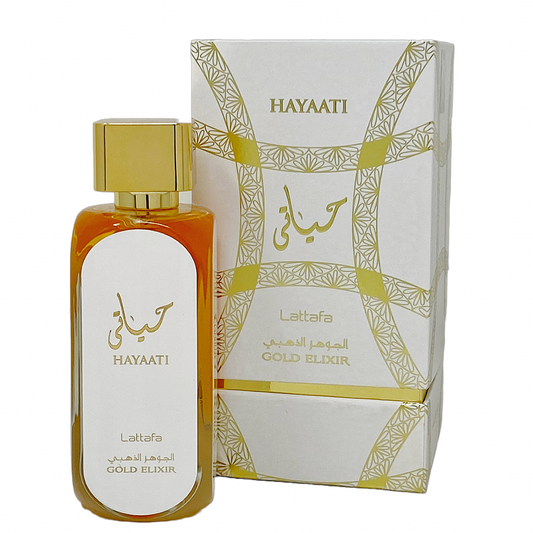 Sohrelia Perfumeria_Perfume Hayaati Gold Elixir 100 Ml Eau De Parfum Lattafa