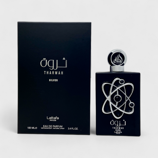 Perfume Tharwah Silver De Lattafa Para Hombre Edp 100ml