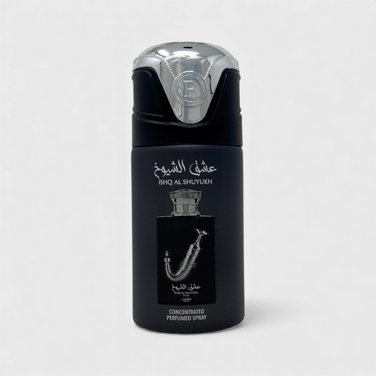 Perfume Body Spray Lattafa Ishq Al Shuyukh Silver 250 Ml