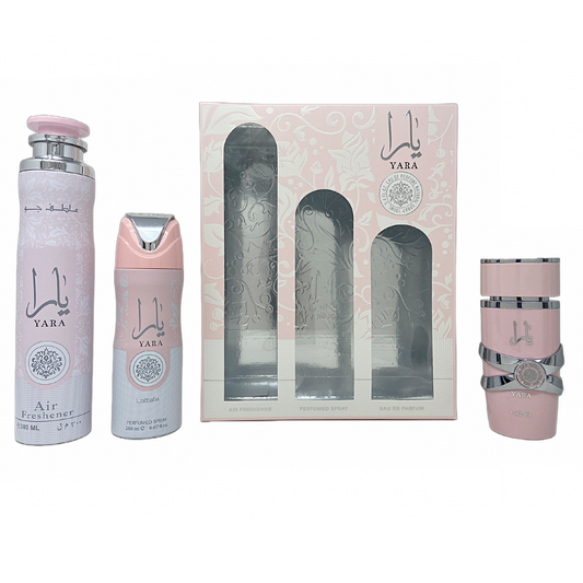 Sohrelia Perfumeria_Lattafa Yara Set De 3 Pz Para Mujer
