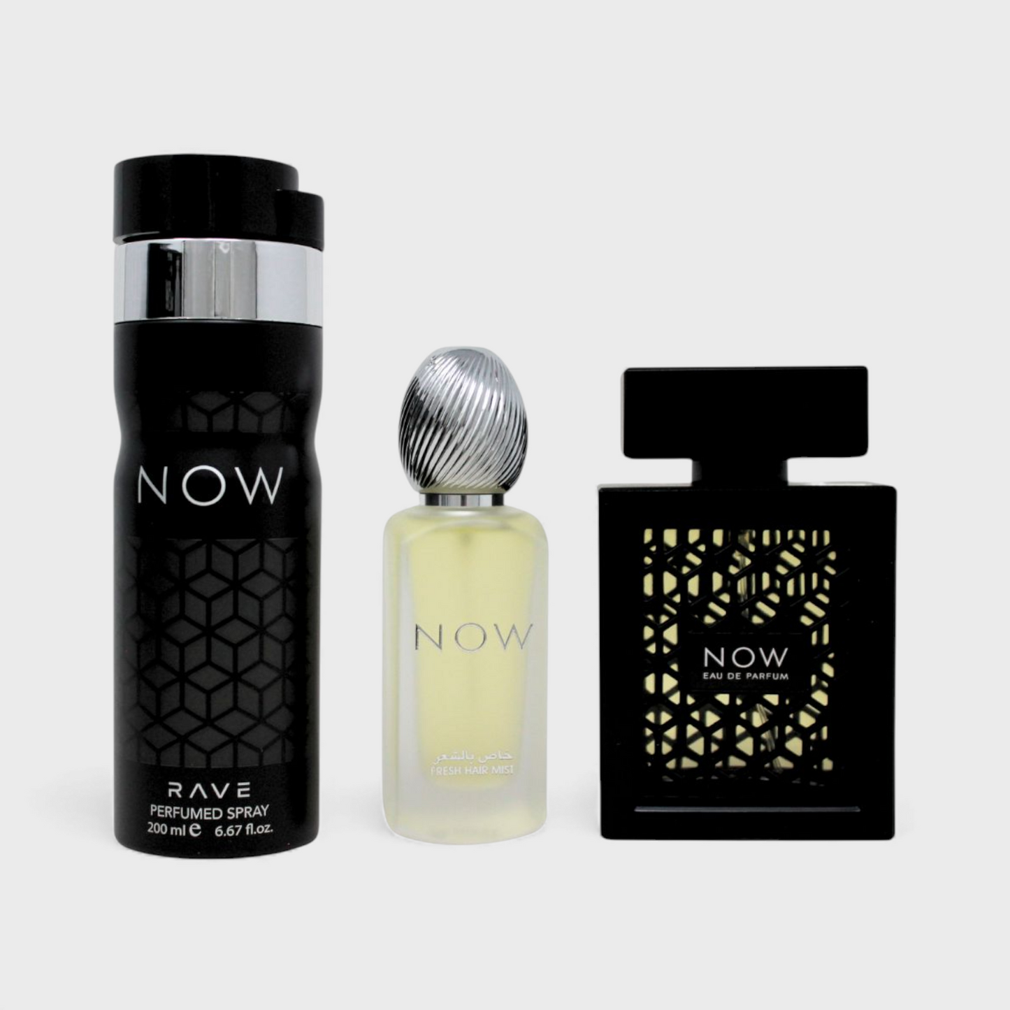 Lattafa Now Rave Set De 3 Pz Para Hombre 100 mL