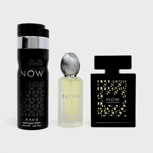 Lattafa Now Rave Set De 3 Pz Para Hombre 100 mL