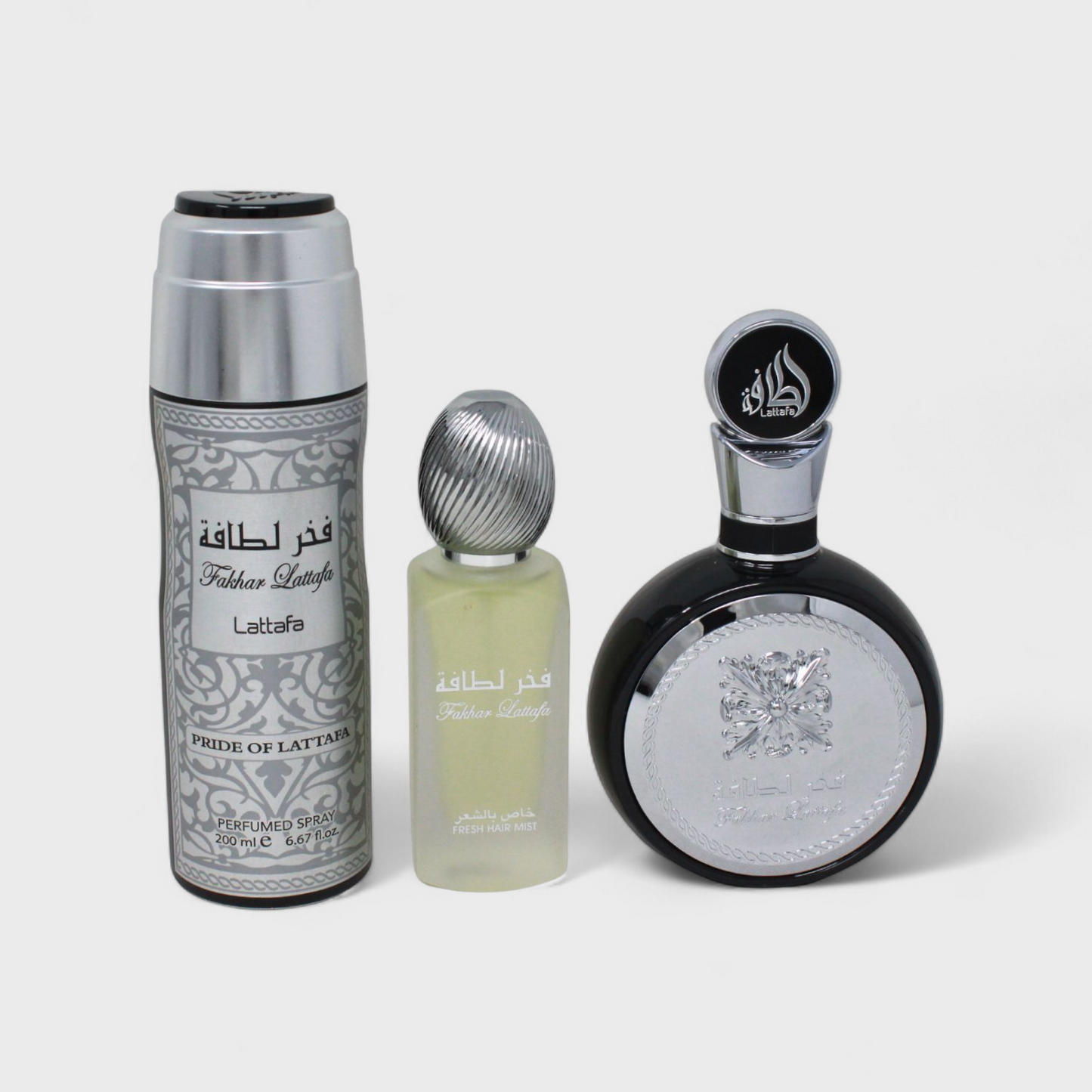 Lattafa Fakhar Set De 3 Pz Con Body Mist Para Hombre