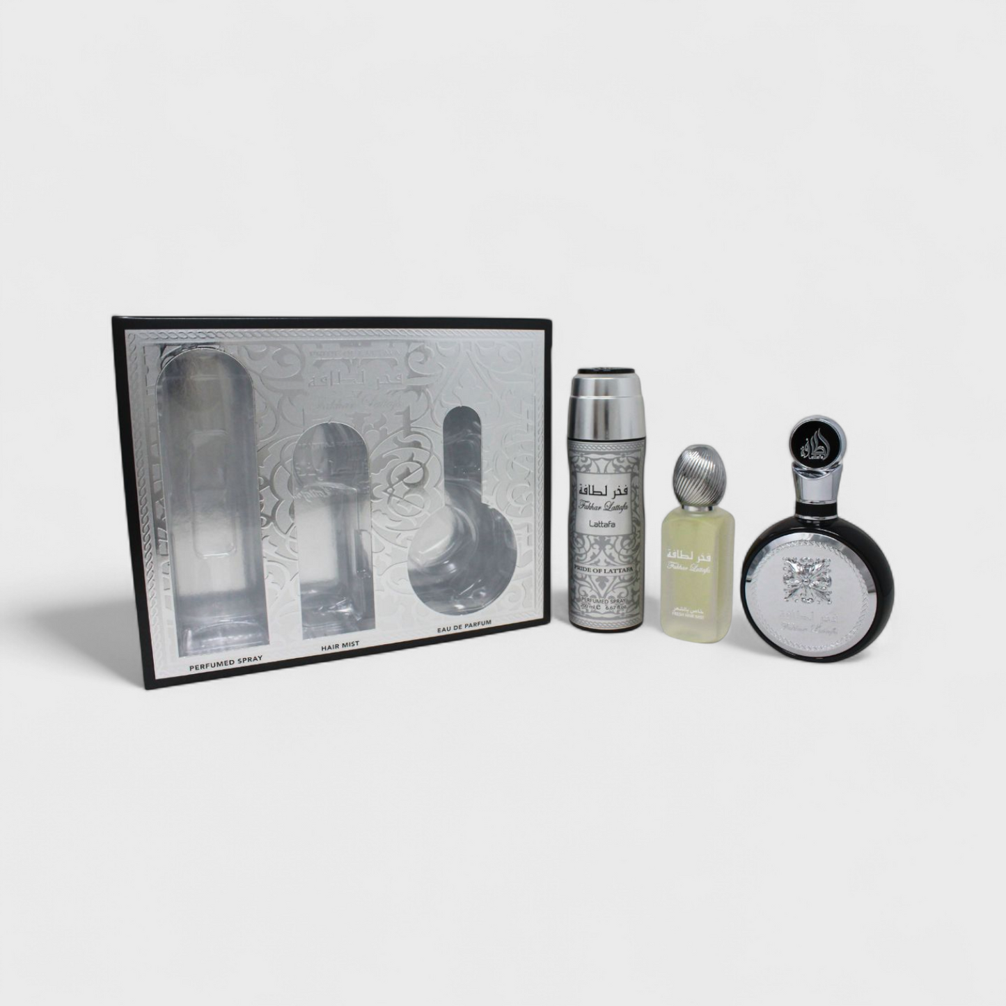 Lattafa Fakhar Set De 3 Pz Con Body Mist Para Hombre