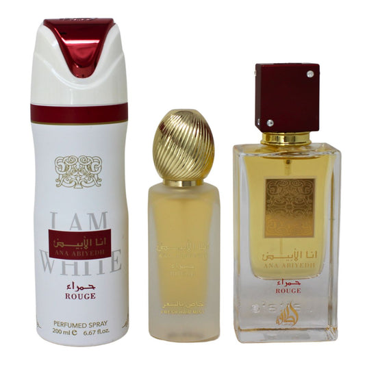 Lattafa Ana Abiyedh Rouge 3 Pz Unisex
