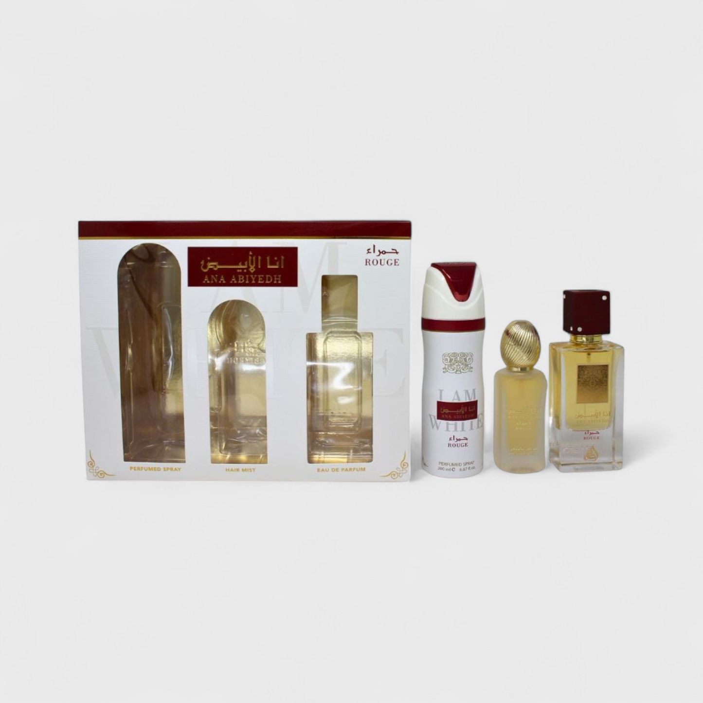 Lattafa Ana Abiyedh Rouge 3 Pz Unisex