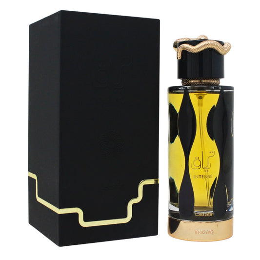 Sohrelia Perfumeria_Lattafa Teriaq Intense Eau de Parfum Spray for Unisex, 3.4 Ounce