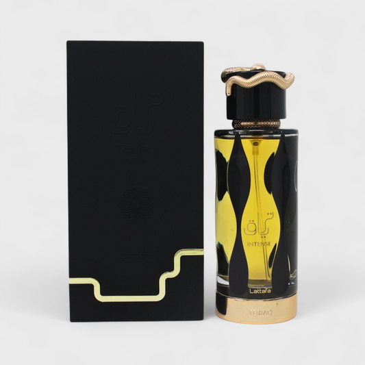 Lattafa Teriaq Intense Eau de Parfum Spray for Unisex, 3.4 Ounce