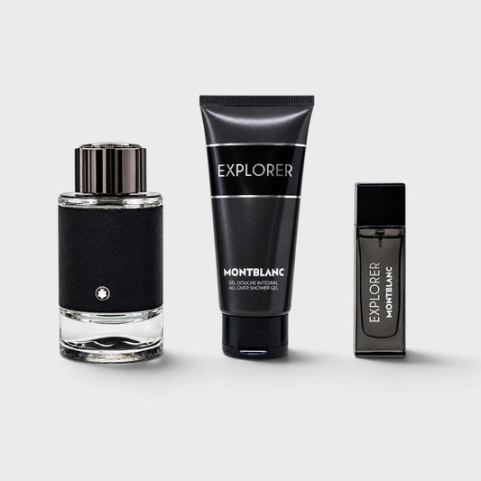 Set Perfume Mont Blanc Explorer 3 Pz Para Hombre