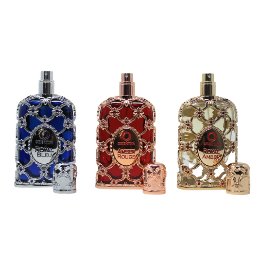 Sohrelia Perfumeria_Orientica Amber Rouge, Royal Amber, Royal Bleu 30ml