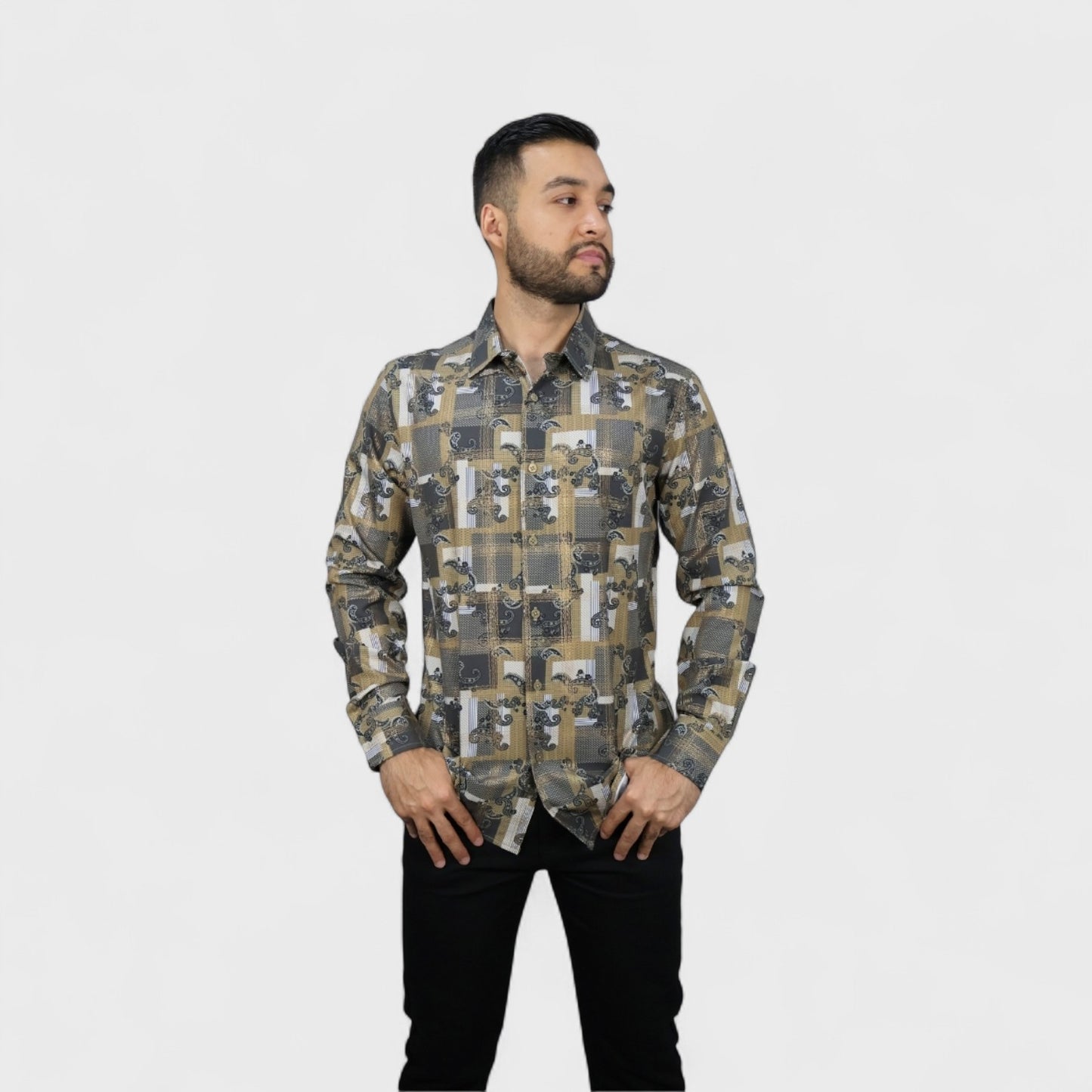 Platini Camisa Casual Para Hombre