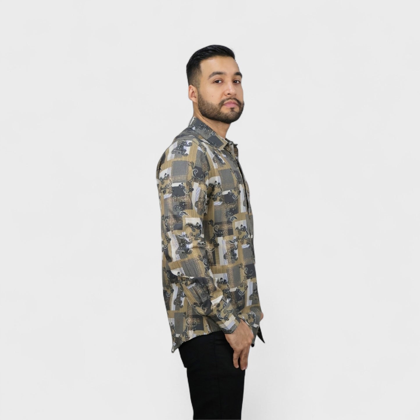 Platini Camisa Casual Para Hombre