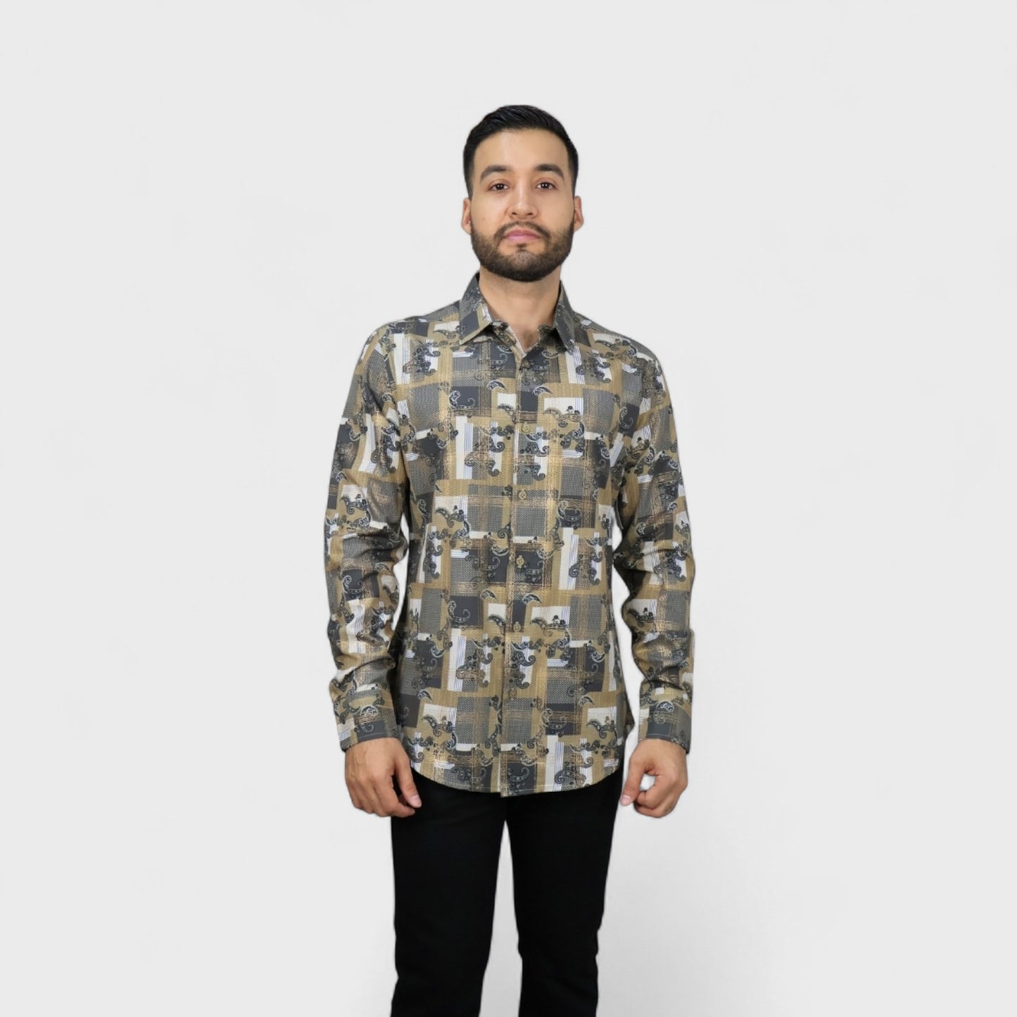 Platini Camisa Casual Para Hombre