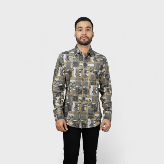 Platini Camisa Casual Para Hombre