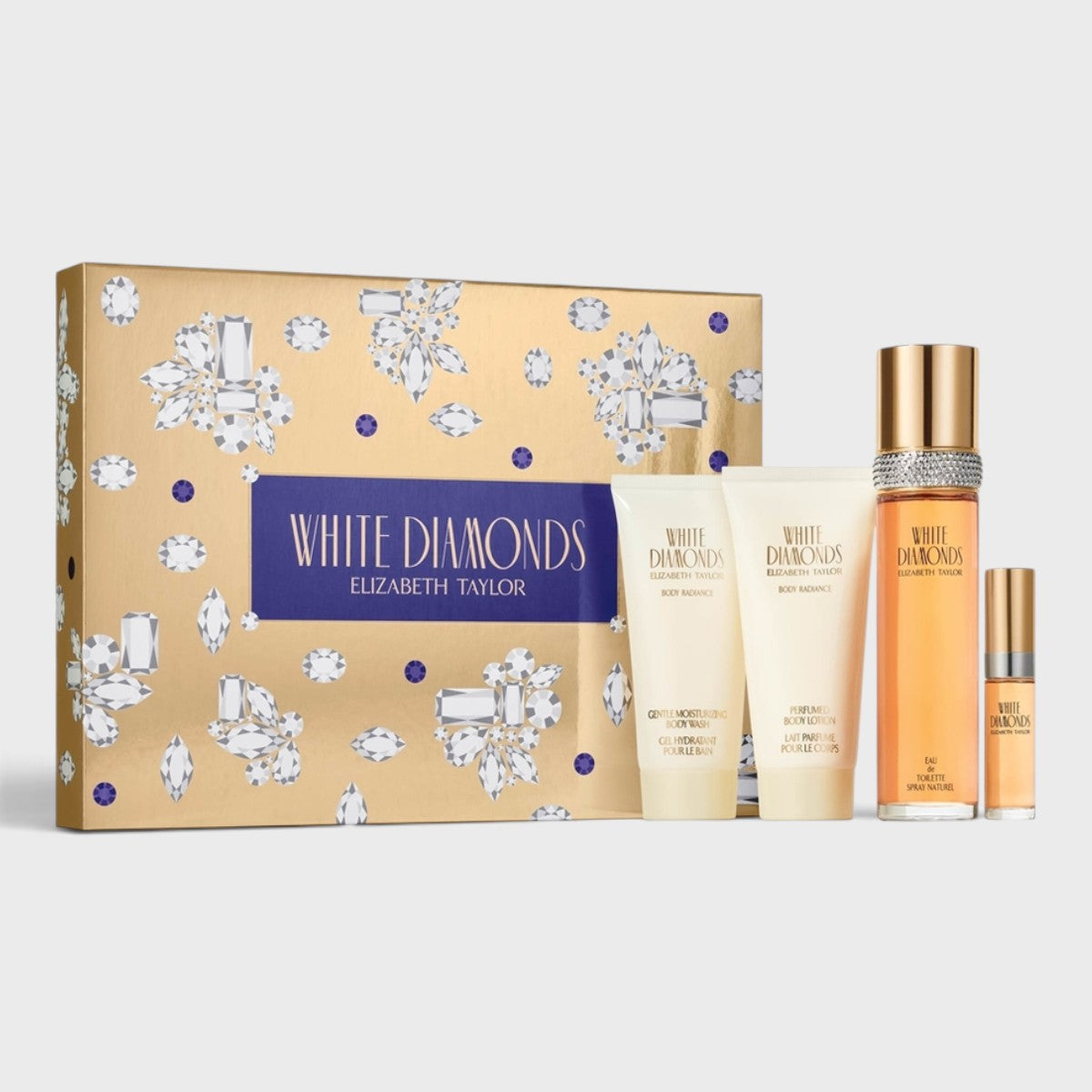 Elizabeth Taylor White Diamonds 4Pc 4 Pz Para Mujer
