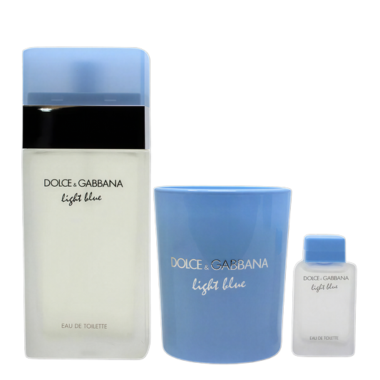 Dolce & Gabbana Light Blue (Con Vela) 3 Pz Para Mujer